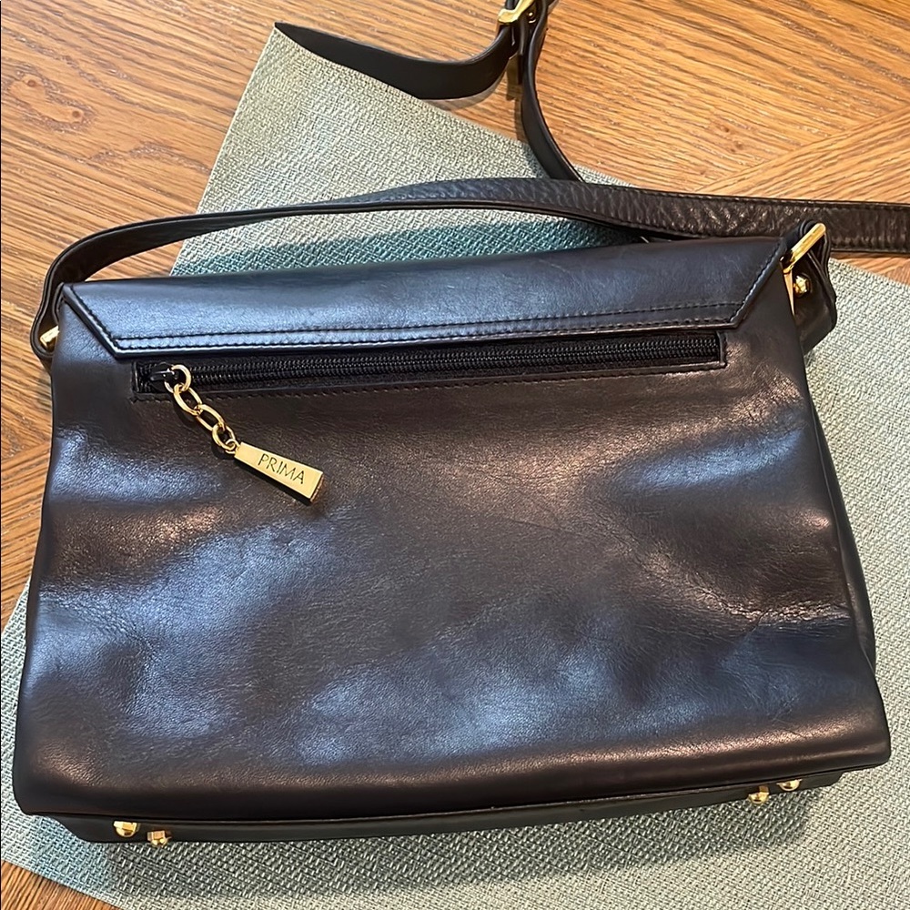 Phillippe Black Leather Shoulder Bag - Picture 6 of 10